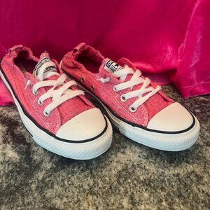 Newish Converse Chuck Taylor All Star Shoreline slip-on sneakers pink Size 8